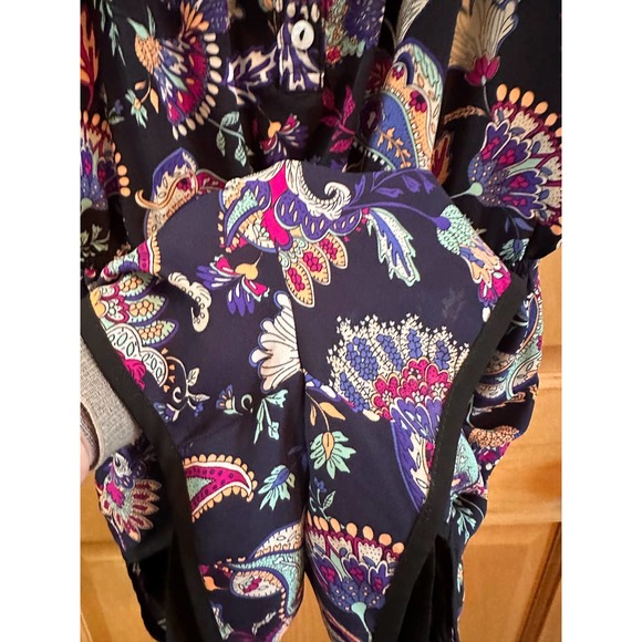EUC, kaya di koko Women's Sz Medium Romper in Paisley Pattern, Pretty! - Picture 7 of 11